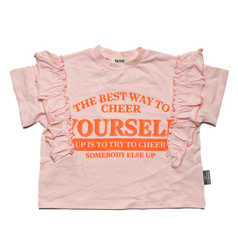 【NEWO・ネオ】フリルロゴTシャツ|S~M|3125209W